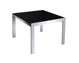 Rapidline Coffee Table Black Tempered Glass Chrome Frame coffee table Dunn Furniture - Online Office Furniture for Brisbane Sydney Melbourne Canberra Adelaide