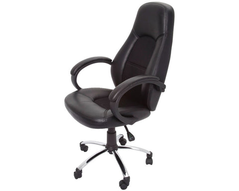 Rapidline Indra High Back Executive Chair Black Executive Chairs Dunn Furniture - Online Office Furniture for Brisbane Sydney Melbourne Canberra Adelaide