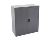 Rapidline GO Stationery Cupboard 2/3/4 Shelves - Graphite Ripple Storage Units Dunn Furniture - Online Office Furniture for Brisbane Sydney Melbourne Canberra Adelaide