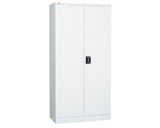 Rapidline GO Stationery Cupboard 2/3/4 Shelves - White Satin Storage Units Dunn Furniture - Online Office Furniture for Brisbane Sydney Melbourne Canberra Adelaide