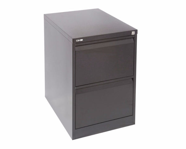 Rapidline GO 2 Drawer Filing Cabinet - Black Ripple Storage Units Dunn Furniture - Online Office Furniture for Brisbane Sydney Melbourne Canberra Adelaide