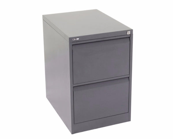 Rapidline GO 2 Drawer Filing Cabinet - Graphite Ripple Storage Units Dunn Furniture - Online Office Furniture for Brisbane Sydney Melbourne Canberra Adelaide