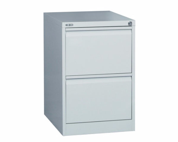 Rapidline GO 2 Drawer Filing Cabinet - Silver Grey Storage Units Dunn Furniture - Online Office Furniture for Brisbane Sydney Melbourne Canberra Adelaide