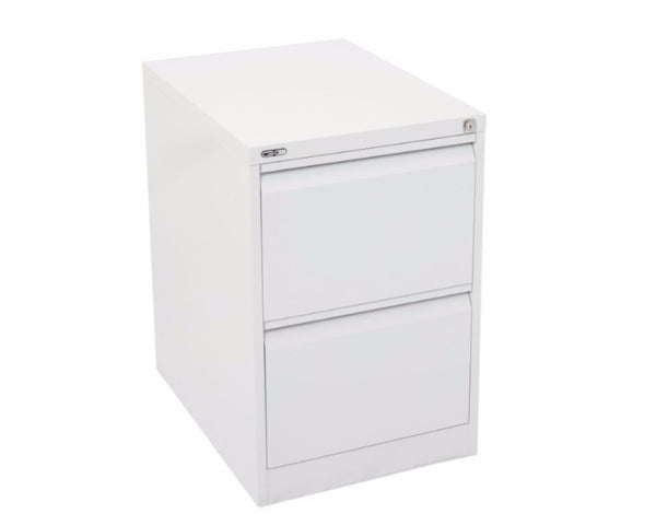 Rapidline GO 2 Drawer Filing Cabinet - White Satin Storage Units Dunn Furniture - Online Office Furniture for Brisbane Sydney Melbourne Canberra Adelaide