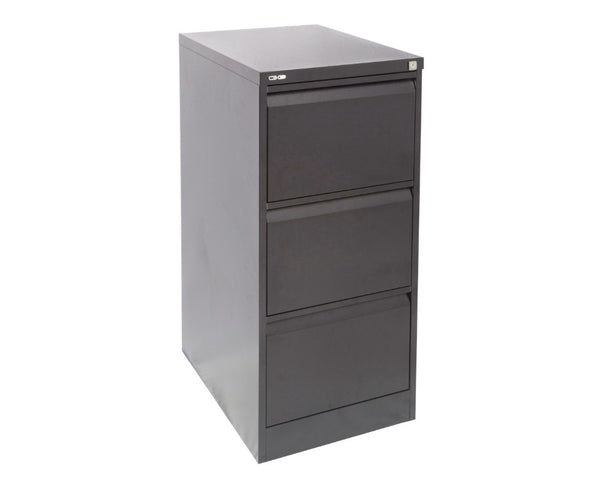 Rapidline GO 3 Drawer Filing Cabinet - Black Ripple Storage Units Dunn Furniture - Online Office Furniture for Brisbane Sydney Melbourne Canberra Adelaide