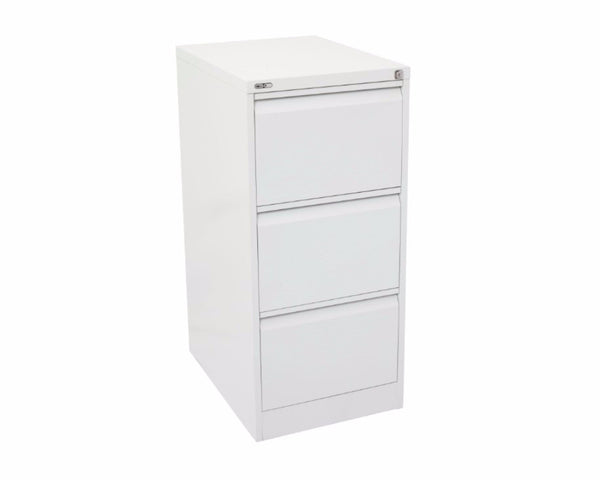 Rapidline GO 3 Drawer Filing Cabinet - White Satin Storage Units Dunn Furniture - Online Office Furniture for Brisbane Sydney Melbourne Canberra Adelaide