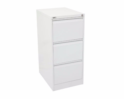 Rapidline GO 3 Drawer Filing Cabinet - White Satin Storage Units Dunn Furniture - Online Office Furniture for Brisbane Sydney Melbourne Canberra Adelaide
