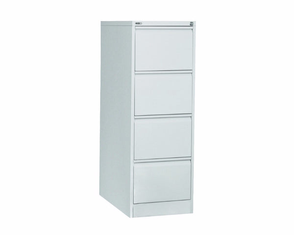 Rapidline GO 4 Drawer Filing Cabinet - Silver Grey Storage Units Dunn Furniture - Online Office Furniture for Brisbane Sydney Melbourne Canberra Adelaide