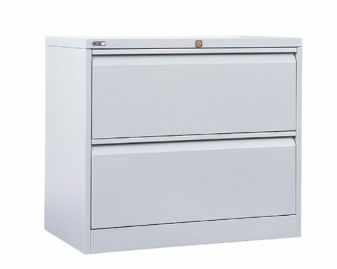Rapidline GO 2/3/4 Drawer Lateral Filing Cabinet - Silver Grey Storage Units Dunn Furniture - Online Office Furniture for Brisbane Sydney Melbourne Canberra Adelaide