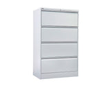 Rapidline GO 2/3/4 Drawer Lateral Filing Cabinet - Silver Grey Storage Units Dunn Furniture - Online Office Furniture for Brisbane Sydney Melbourne Canberra Adelaide