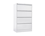 Rapidline GO 2/3/4 Drawer Lateral Filing Cabinet - White Satin Storage Units Dunn Furniture - Online Office Furniture for Brisbane Sydney Melbourne Canberra Adelaide