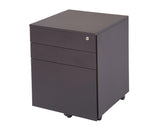 Rapidline 3 Drawer Metal Mobile Pedestal - Black Mobile Storage Units Dunn Furniture - Online Office Furniture for Brisbane Sydney Melbourne Canberra Adelaide