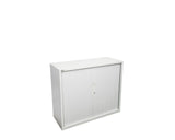 Rapidline GO Tambour Steel Cupboard White Satin Storage Units Dunn Furniture - Online Office Furniture for Brisbane Sydney Melbourne Canberra Adelaide