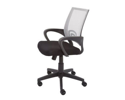 Rapidline Vesta Mesh Back Operator Chair With Arms Silver Task Chairs Dunn Furniture - Online Office Furniture for Brisbane Sydney Melbourne Canberra Adelaide