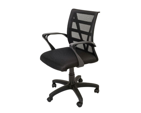 Rapidline Vienna Mesh Back Operator Chair Black Task Chairs Dunn Furniture - Online Office Furniture for Brisbane Sydney Melbourne Canberra Adelaide