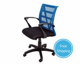 Rapidline Vienna Mesh Back Operator Chair Blue Task Chairs Dunn Furniture - Online Office Furniture for Brisbane Sydney Melbourne Canberra Adelaide