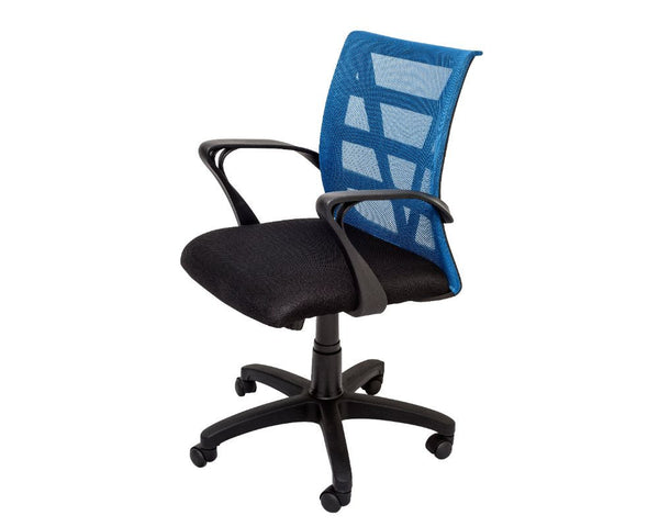 Rapidline Vienna Mesh Back Operator Chair Blue Task Chairs Dunn Furniture - Online Office Furniture for Brisbane Sydney Melbourne Canberra Adelaide