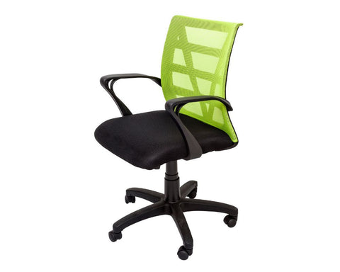Rapidline Vienna Mesh Back Operator Chair Lime Task Chairs Dunn Furniture - Online Office Furniture for Brisbane Sydney Melbourne Canberra Adelaide