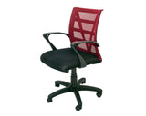 Rapidline Vienna Mesh Back Operator Chair Red Task Chairs Dunn Furniture - Online Office Furniture for Brisbane Sydney Melbourne Canberra Adelaide