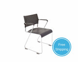 Rapidline Wimbledon With Arms Visitor Chair Visitor Chairs Dunn Furniture - Online Office Furniture for Brisbane Sydney Melbourne Canberra Adelaide