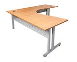 Rapidline Rapid Span C-Leg Corner Workstation Beech Computer Desks Dunn Furniture - Online Office Furniture for Brisbane Sydney Melbourne Canberra Adelaide