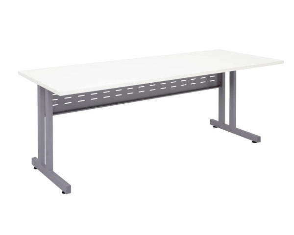 Rapidline Rapid Span Desk with C-Leg White Computer Desks Dunn Furniture - Online Office Furniture for Brisbane Sydney Melbourne Canberra Adelaide