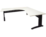 Rapidline Rapid Span Corner Workstation White with Black Frame Computer Desks Dunn Furniture - Online Office Furniture for Brisbane Sydney Melbourne Canberra Adelaide