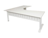 Rapidline Rapid Span Corner Workstation White with White Frame Computer Desks Dunn Furniture - Online Office Furniture for Brisbane Sydney Melbourne Canberra Adelaide