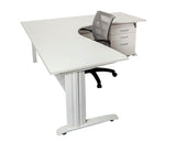 Rapidline Rapid Span Corner Workstation White with White Frame Computer Desks Dunn Furniture - Online Office Furniture for Brisbane Sydney Melbourne Canberra Adelaide