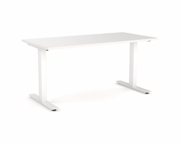 OLG Agile Single Sided Desk White Computer Desks Dunn Furniture - Online Office Furniture for Brisbane Sydney Melbourne Canberra Adelaide