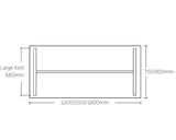 OLG Agile Electric Height Adjustable Desk Black Frame - 2 Column Standing Desks Dunn Furniture - Online Office Furniture for Brisbane Sydney Melbourne Canberra Adelaide