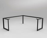 OLG Anvil 90 Degree Workstation Black Frame Computer Desks Dunn Furniture - Online Office Furniture for Brisbane Sydney Melbourne Canberra Adelaide