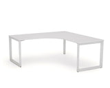 OLG Anvil 90 Degree Corner Workstation Desk White Frame Computer Desks Dunn Furniture - Online Office Furniture for Brisbane Sydney Melbourne Canberra Adelaide