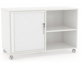 OLG Axis Caddy Mobile Bookcase with 1 Tambour Insert Mobile Storage Units Dunn Furniture - Online Office Furniture for Brisbane Sydney Melbourne Canberra Adelaide
