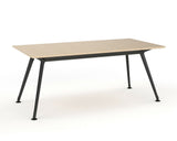 OLG Team Meeting Table Beech With Black Frame Meeting Tables Dunn Furniture - Online Office Furniture for Brisbane Sydney Melbourne Canberra Adelaide