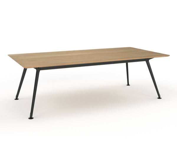 OLG Team Meeting Table Beech With Black Frame Meeting Tables Dunn Furniture - Online Office Furniture for Brisbane Sydney Melbourne Canberra Adelaide