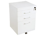 Rapidline Rapid Vibe Mobile Pedestal 3 Drawer White Mobile Storage Units Dunn Furniture - Online Office Furniture for Brisbane Sydney Melbourne Canberra Adelaide