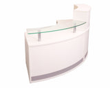 Rapidline Modular Round Reception Counter White Reception Dunn Furniture - Online Office Furniture for Brisbane Sydney Melbourne Canberra Adelaide