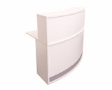 Rapidline Modular Round Reception Counter White Reception Dunn Furniture - Online Office Furniture for Brisbane Sydney Melbourne Canberra Adelaide