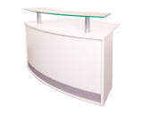 Rapidline Modular Round Reception Counter White Reception Dunn Furniture - Online Office Furniture for Brisbane Sydney Melbourne Canberra Adelaide