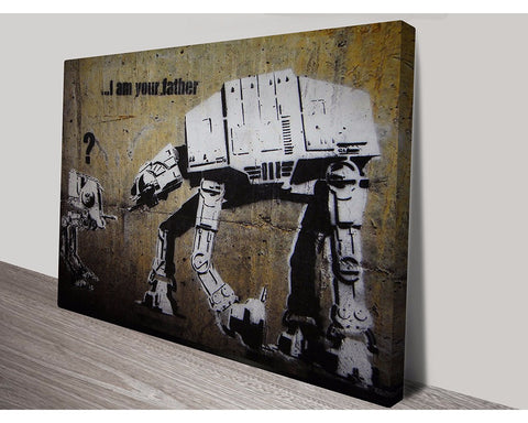 I Am Your Father By Banksy Wall Art Banksy Dunn Furniture - Online Office Furniture for Brisbane Sydney Melbourne Canberra Adelaide