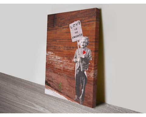 Love is the Answer By Banksy Wall Art Banksy Dunn Furniture - Online Office Furniture for Brisbane Sydney Melbourne Canberra Adelaide