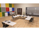 OLG Modulus Flip Meeting Table With White Frame Meeting Tables Dunn Furniture - Online Office Furniture for Brisbane Sydney Melbourne Canberra Adelaide