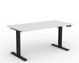 OLG Agile Electric Height Adjustable Desk Black Frame - 2 Column Standing Desks Dunn Furniture - Online Office Furniture for Brisbane Sydney Melbourne Canberra Adelaide