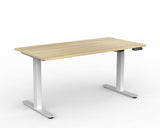 OLG Agile Electric Height Adjustable Desk 2 Column White Standing Desks Dunn Furniture - Online Office Furniture for Brisbane Sydney Melbourne Canberra Adelaide