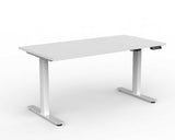 OLG Agile Electric Height Adjustable Desk 2 Column White Standing Desks Dunn Furniture - Online Office Furniture for Brisbane Sydney Melbourne Canberra Adelaide