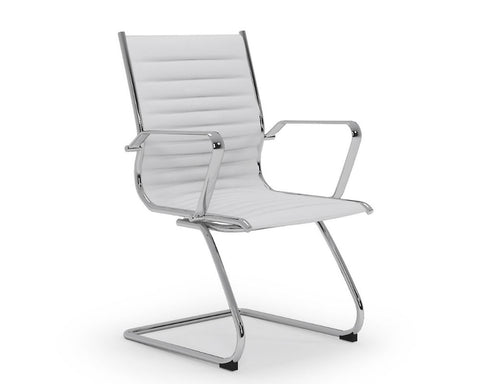 OLG Metro Visitor Chair White Visitor Chairs Dunn Furniture - Online Office Furniture for Brisbane Sydney Melbourne Canberra Adelaide