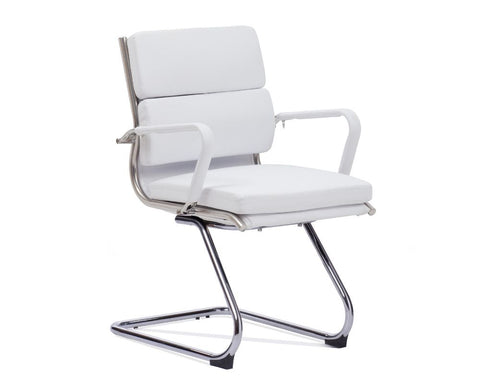 OLG Mode Visitor Chair White Visitor Chairs Dunn Furniture - Online Office Furniture for Brisbane Sydney Melbourne Canberra Adelaide