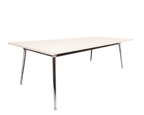Rapid Air Boardroom Table White 2400 x 1200 Boardroom Tables Dunn Furniture - Online Office Furniture for Brisbane Sydney Melbourne Canberra Adelaide