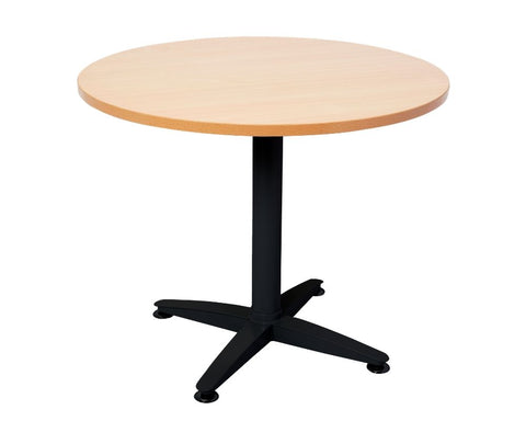 Rapidline Rapid Span 4 Star Round Beech / Black Meeting Tables Dunn Furniture - Online Office Furniture for Brisbane Sydney Melbourne Canberra Adelaide